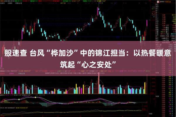 股速查 台风“桦加沙”中的锦江担当：以热餐暖意筑起“心之安处”